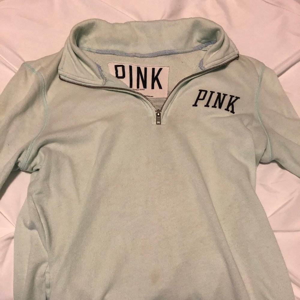 PINK / Victoria's Secret 1/4 Zip Pullover